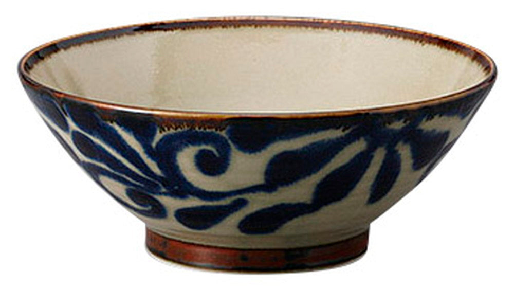 琉球るり唐草6.5そば丼 [ 19 x 8cm 1080cc ] [ 丼 ] | 和食 飲食店 定食屋 業務用