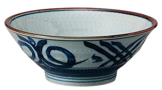 古染唐草6.5そば丼 [ 19.7 x 7.6cm ] [ 丼 ] | 和食 飲食店 定食屋 業務用