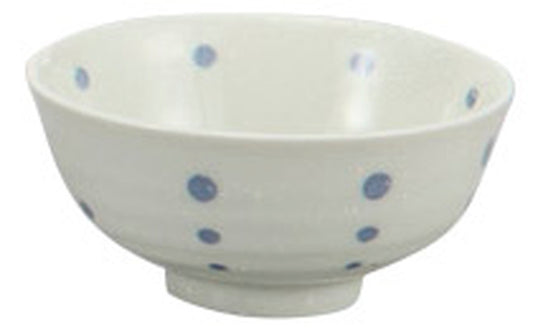 水玉BL茶碗 [ 11.2 x 5.5cm ] [ 飯碗 ] | 和食 飲食店 定食屋 自宅用 業務用
