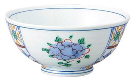 染錦間取飯碗 [ 11.5 x 5.4cm ] [ 飯碗 ] | 和食 飲食店 定食屋 自宅用 業務用