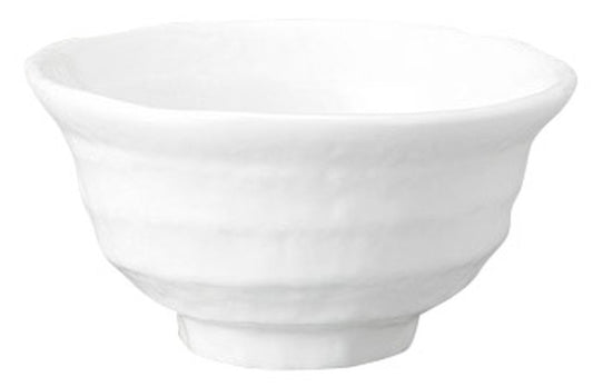 白磁ろくべ型茶碗(小) [ 11.8 x 6cm ] [ 飯碗 ] | 和食 飲食店 定食屋 自宅用 業務用