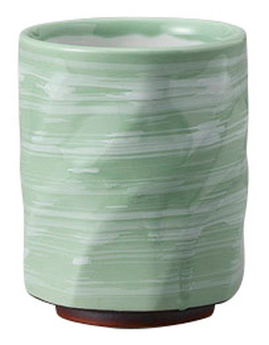 八角型ヒワ刷毛寿司湯呑(無地) [ 7.5 x 9.5cm ] [ 寿司湯呑 ] | 和食 飲食店 寿司店 定食屋 業務用