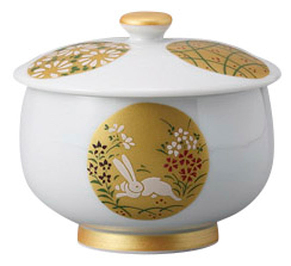 金銀丸紋蓋付煎茶 [ 8.2 x 8.3cm 165cc ] [ 蓋付千茶 ] | 和食 来客用 旅館 料亭 業務用