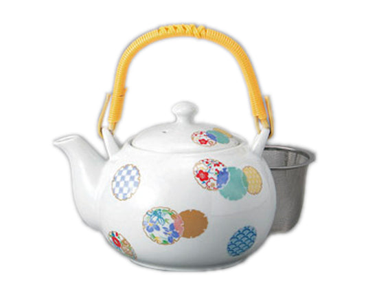 加賀錦TA4号土瓶 [ 12.8 x 11.2cm 680cc ] [ 土瓶 ] | 和食 飲食店 定食屋 そば屋 業務用