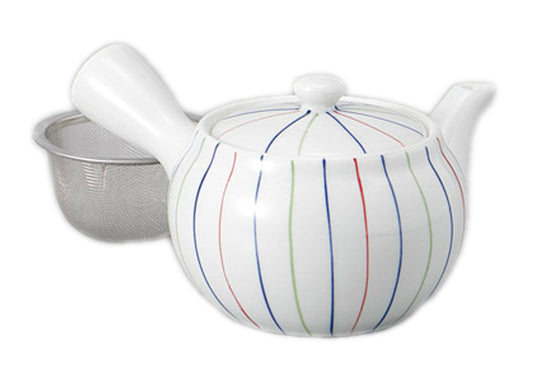 三色ライン急須 [ 350cc ] [ 急須 ] | 和食 飲食店 自宅用 お茶 贈り物