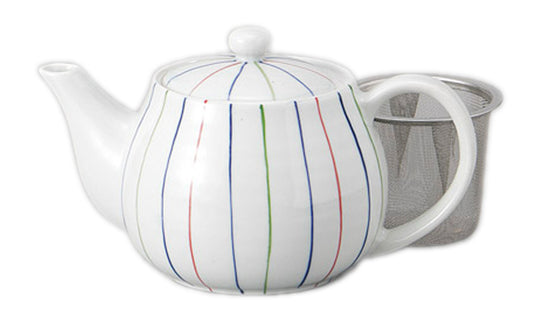 三色ライン軽量ポット [ 450cc ] [ ポット ] | 和食 飲食店 自宅用 お茶 贈り物