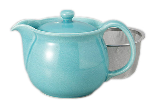 トルコブルーポット [ 16 x 10.5 x 10.5cm 420cc ] [ ポット ] | 和食 飲食店 自宅用 お茶 贈り物