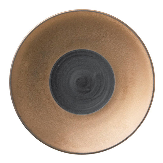 ブラックゴールド22.5cmプレート [ 22.5 x 2.5cm ] [ 中皿 ] | 洋食 飲食店 レストラン カフェ モダン おしゃれ 業務用