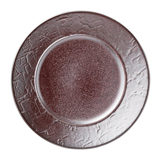 バロック紅彩24cmプレート [ 24 x 2.4cm ] [ 中皿 ] | 洋食 飲食店 レストラン カフェ モダン おしゃれ 業務用