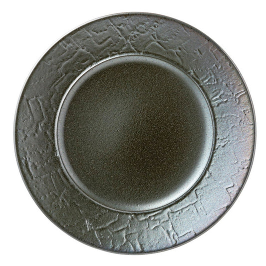 バロック黒彩24cmプレート [ 24 x 2.4cm ] [ 中皿 ] | 洋食 飲食店 レストラン カフェ モダン おしゃれ 業務用