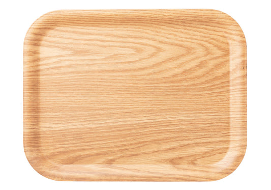 木目樹脂カフェトレイ(大)ナチュラル [ 42.5 x 32.6 x 2cm ] [ お盆 ] | 洋食 飲食店 レストラン カフェ モダン おしゃれ 業務用