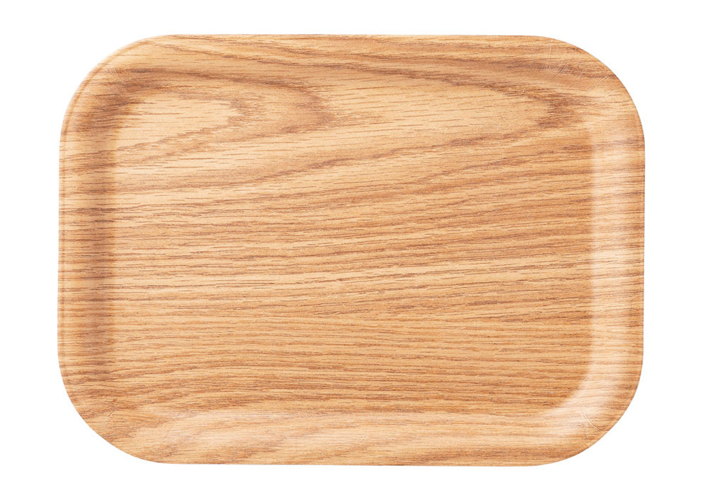 木目樹脂カフェトレイ(小)ナチュラル [ 29.7 x 21.7 x 1.6cm ] [ お盆 ] | 洋食 飲食店 レストラン カフェ モダン おしゃれ 業務用