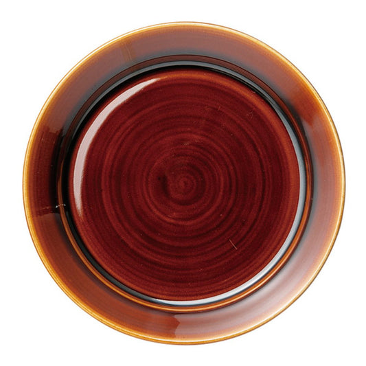 キャラメルリム8.0プレート [ 24.5 x 3.1cm ] [ 中皿 ] | 洋食 飲食店 レストラン カフェ モダン おしゃれ 業務用