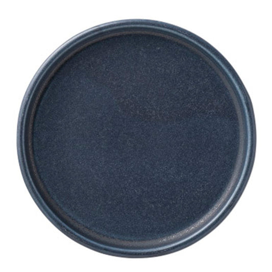 フラット12cmプレート(ブラックネイビー) [ 12.5 x 1cm ] [ 小皿 ] | 洋食 飲食店 レストラン カフェ モダン おしゃれ 業務用