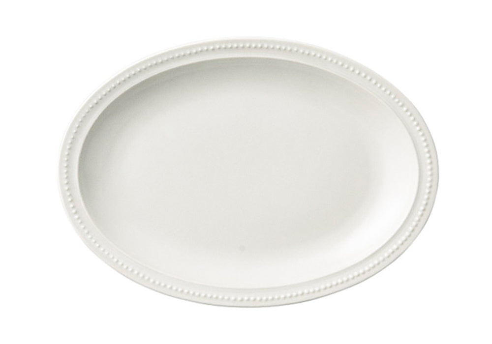 ドットリムホワイト27cm楕円皿 [ 27 x 19.3 x 2.8cm ] [ 楕円皿 ] | 洋食 飲食店 レストラン カフェ モダン おしゃれ 業務用