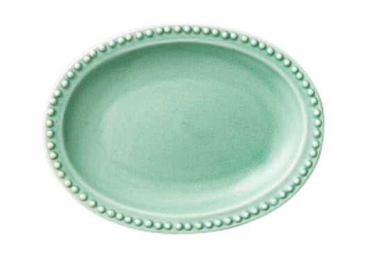dot rim12cmオーバルプレート(グリーン) [ 12.5 x 9.5 x 2cm ] [ 楕円皿 ] | 洋食 飲食店 レストラン カフェ モダン おしゃれ 業務用