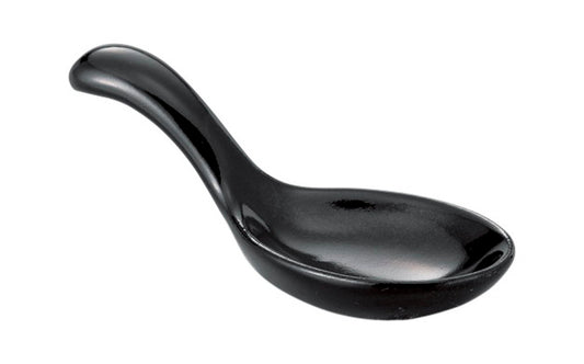 一口レンゲ 黒 [ 11 x 4cm ] [ アミューズ ] | 洋食 飲食店 レストラン カフェ モダン おしゃれ 業務用