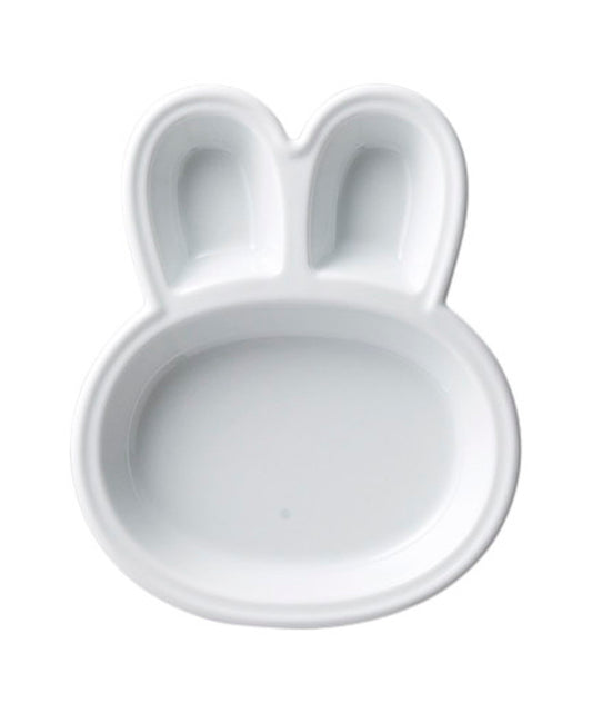 うさぎちゃんキッズプレート [ 21 x 17 x 3cm ] [ 子ども用食器 ] | 飲食店 レストラン おこさまランチ 仕切皿