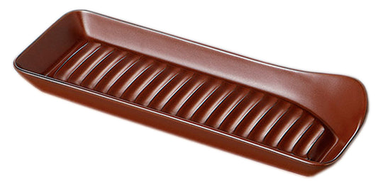 ブラウン超耐熱深姿焼皿 [ 28 x 10 x 3.8cm ] [ 洋陶 ] | オーブン対応 あったか 飲食店 レストラン カフェ 洋食