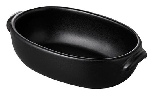 EARTHEN GRATENオーバル Black (Y-2) [ 18 x 11 x 4.2cm ] [ 洋陶 ] | オーブン対応 あったか 飲食店 レストラン カフェ 洋食