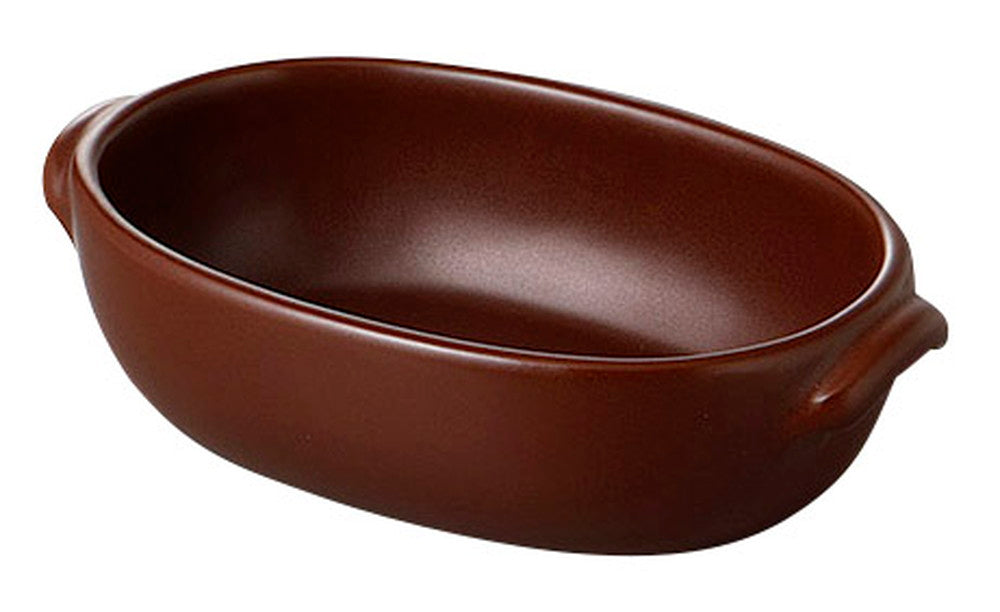 EARTHEN GRATENオーバル Blown (Y-2) [ 18 x 11 x 4.2cm ] [ 洋陶 ] | オーブン対応 あったか 飲食店 レストラン カフェ 洋食