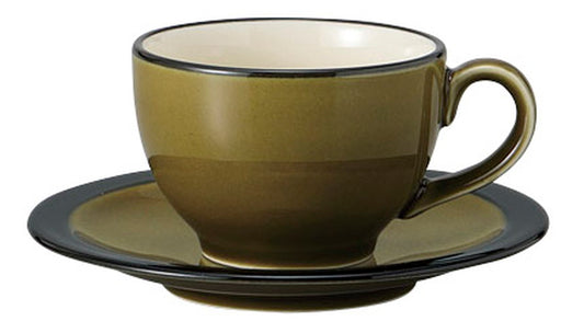 BlackRustコーヒー碗皿(O) [ C:9.3 x 6.3cm 230㏄ S:15.4 x 2cm ] [ カップ＆ソーサー ] | 飲食店 喫茶店 カフェ レストラン 業務用