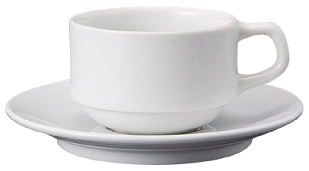 ベーシックスタック兼用碗皿 [ C:8.2 x 5.8cm 200㏄ S:14.8 x 2cm ] [ カップ＆ソーサー ] | 飲食店 喫茶店 カフェ レストラン 業務用