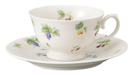 フルーツランドコーヒー碗皿 [ C:9.2 x 6.2 200cccm S:15.6 x 2cm ] [ カップ＆ソーサー ] | 飲食店 喫茶店 カフェ レストラン 業務用