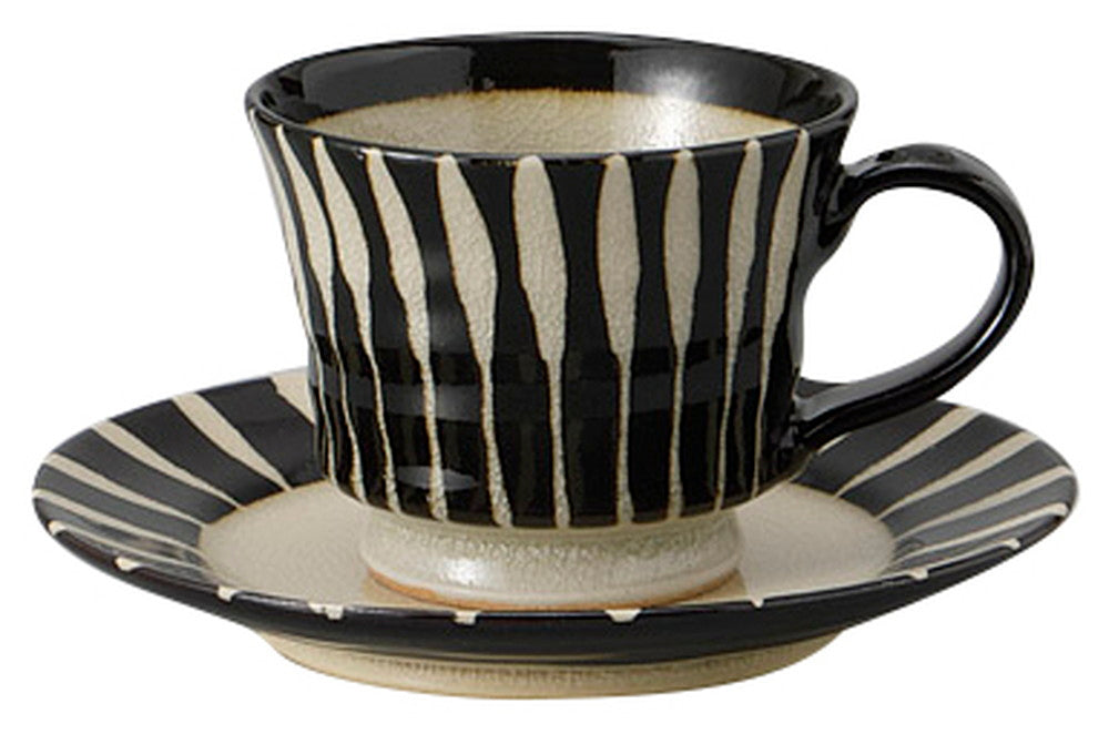 天目十草コーヒーC/S [ C:10.6 x 8 x 6.7cm 200㏄ S:14.3 x 1.9cm ] [ カップ＆ソーサー ] | 飲食店 喫茶店 カフェ レストラン 業務用