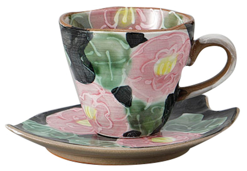 赤いボタン花びらC/S [ C:10.5 x 8 x 7cm 200㏄ S:15 x 8.2 x 2.5cm ] [ カップ＆ソーサー ] | 飲食店 喫茶店 カフェ レストラン 業務用