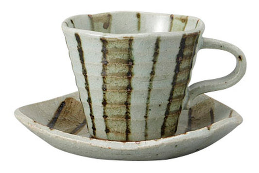 茶太十草コーヒー碗皿 [ C:8.8 x 7.2cm 200㏄ S:13 x 2.5cm ] [ カップ＆ソーサー ] | 飲食店 喫茶店 カフェ レストラン 業務用