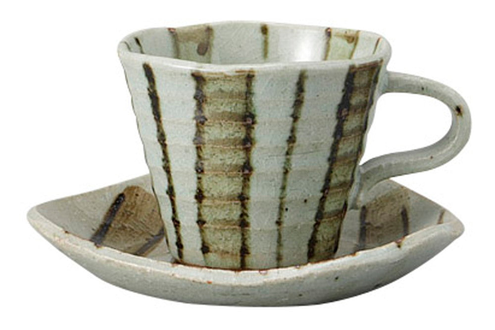 茶太十草コーヒー碗皿 [ C:8.8 x 7.2cm 200㏄ S:13 x 2.5cm ] [ カップ＆ソーサー ] | 飲食店 喫茶店 カフェ レストラン 業務用