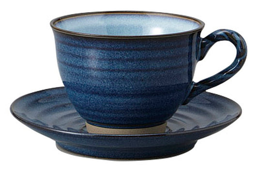 ナマコネジ手(中白)コーヒーC/S [ C:11.6 x 9 x 6.6cm 200㏄ S:13.8 x 2.1cm ] [ カップ＆ソーサー ] | 飲食店 喫茶店 カフェ レストラン 業務用