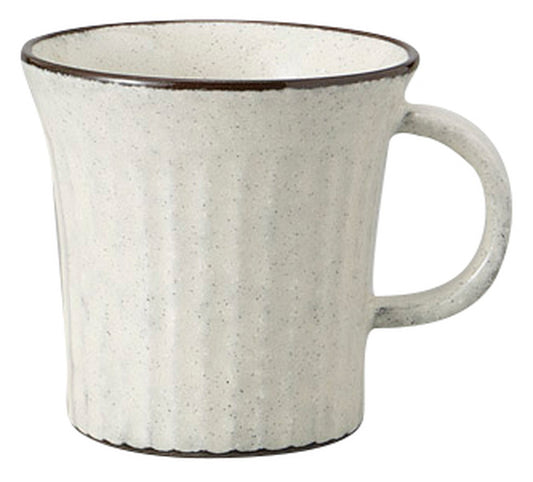 白釉削ぎマグ [ 9.4 x 12.2 x 9.5cm 300cc ] [ マグカップ ] | 飲食店 喫茶店 カフェ 贈り物 自宅用 業務用