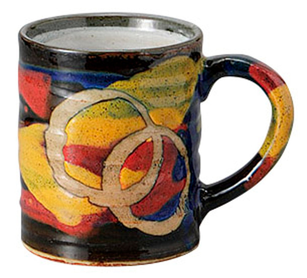 三彩切立マグ [ 11.8 x 8 x 9.5cm 300cc ] [ マグカップ ] | 飲食店 喫茶店 カフェ 贈り物 自宅用 業務用
