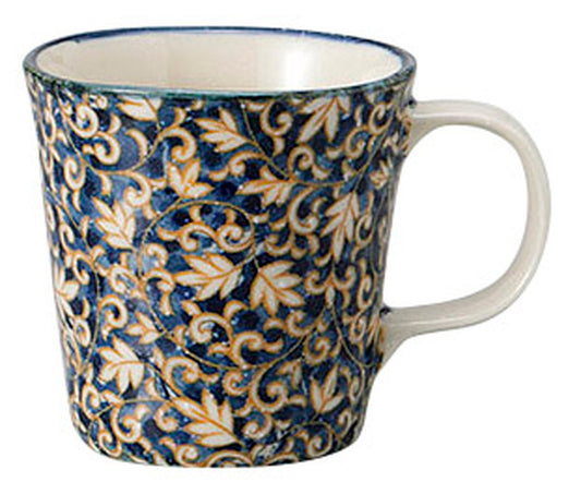 つる唐草 青 小マグ [ 10.5 x 7.8 x 7.8cm 220cc ] [ マグカップ ] | 飲食店 喫茶店 カフェ 贈り物 自宅用 業務用