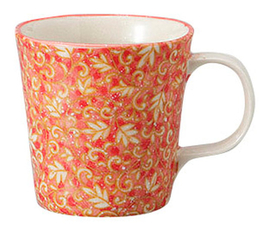 つる唐草 赤 小マグ [ 10.5 x 7.8 x 7.8cm 220cc ] [ マグカップ ] | 飲食店 喫茶店 カフェ 贈り物 自宅用 業務用