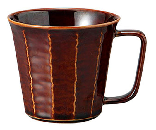 アメ釉軽量ソギマグ [ 9.2 x 11.5 x 8.5cm 250cc ] [ マグカップ ] | 飲食店 喫茶店 カフェ 贈り物 自宅用 業務用