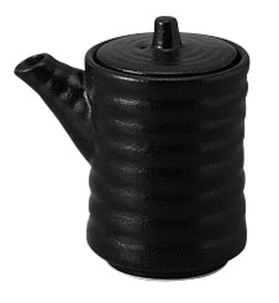 瀬戸黒筒型出汁入 [ 8.6 x 13.8cm 400cc ] [ 鍋用品 ] | 和食 旅館 料亭 飲食店 ホテル 業務用
