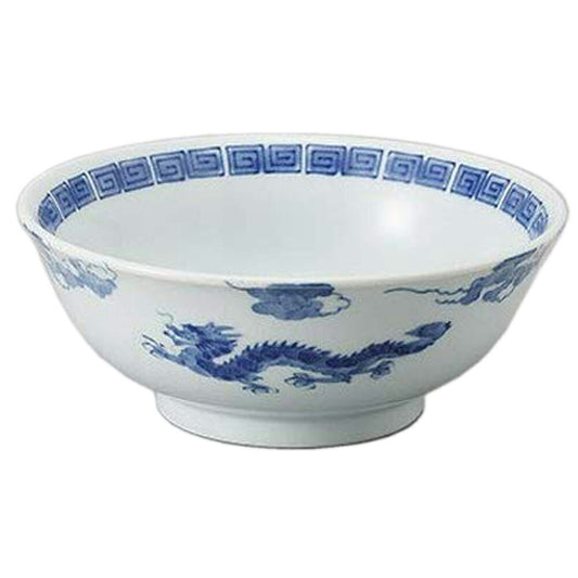 中華丼 龍雷門6.8反高台丼 [20.5 x 7.8cm]