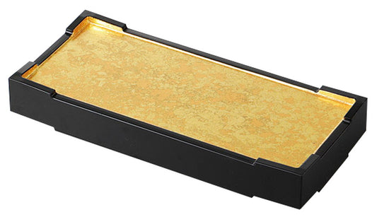 2色金箔9.5寸安城盛器 [ 28.9 x 13 x 3.9cm ] [ 盛器 ] | 和食 旅館 ホテル 料亭 割烹 業務用