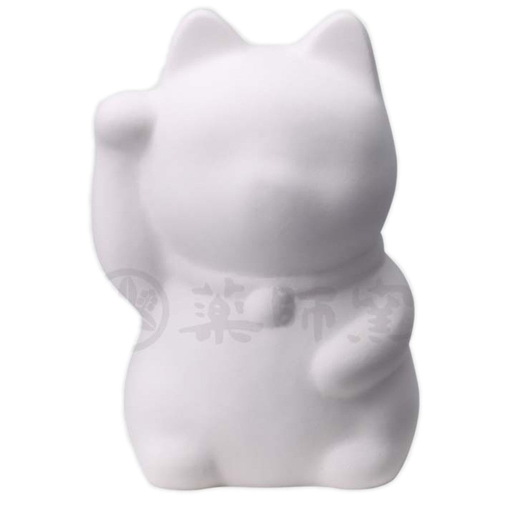 お絵かき招き猫(右手上げ)(貯金箱) [ 10cm ] [陶器・素焼き] 【陶器でお絵描き】