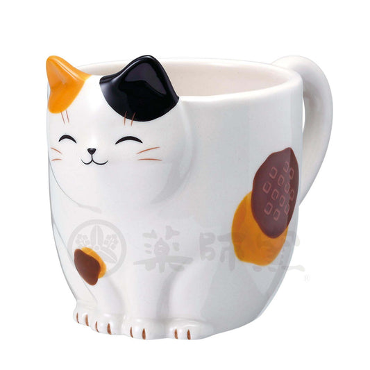 マグカップ 猫びよりマグカップ（みけ） [高さ 9.5cm] 陶器