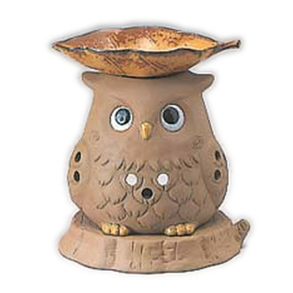陶彩ふくろう香炉 [ 12cm ] [陶器・無釉]