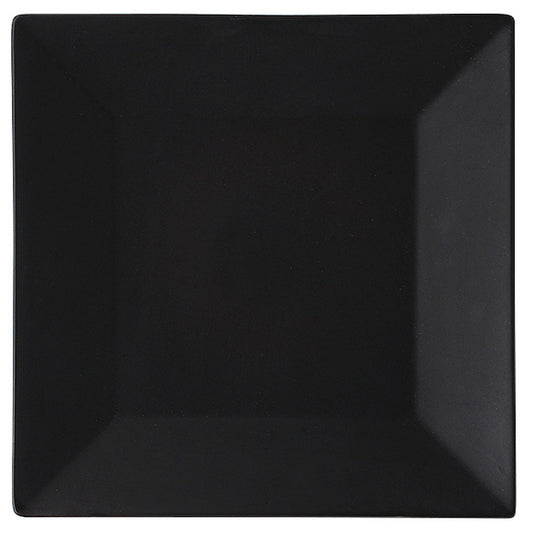 ユースフル 20.4cmオーインスクエアプレート 黒 [ 204 x 204 x H26mm ]