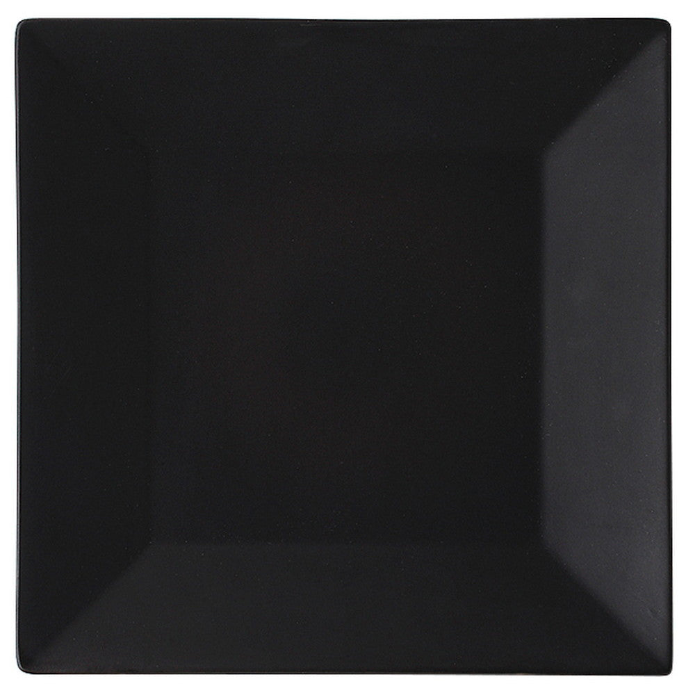 ユースフル 20.4cmオーインスクエアプレート 黒 [ 204 x 204 x H26mm ]