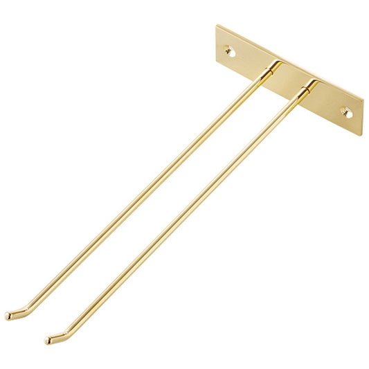 グラスフレーム 1連壁掛け型 金メッキ [ 235 x 100 x H30mm ] 【 バー用品 】