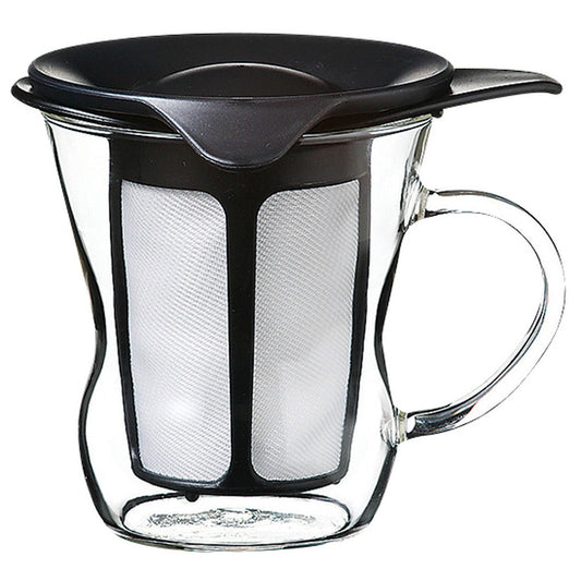 ワンカップティーメーカー ブラック [ Φ87(M139) x H104mm 200ml ]