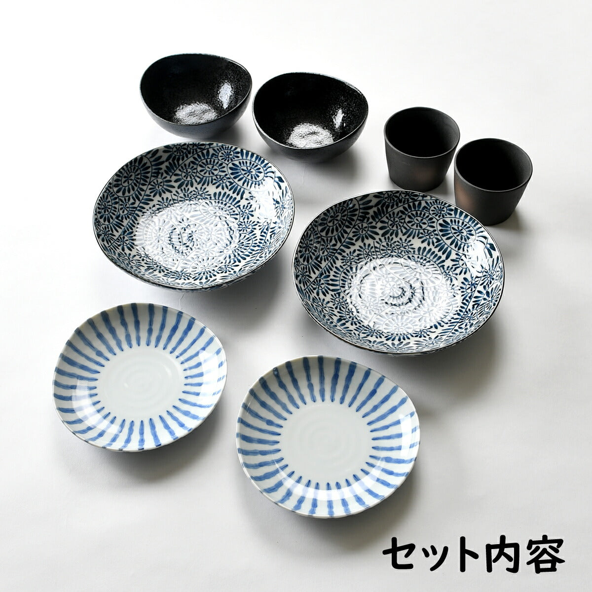 和食、洋食、中華でも使える和食器8点セット