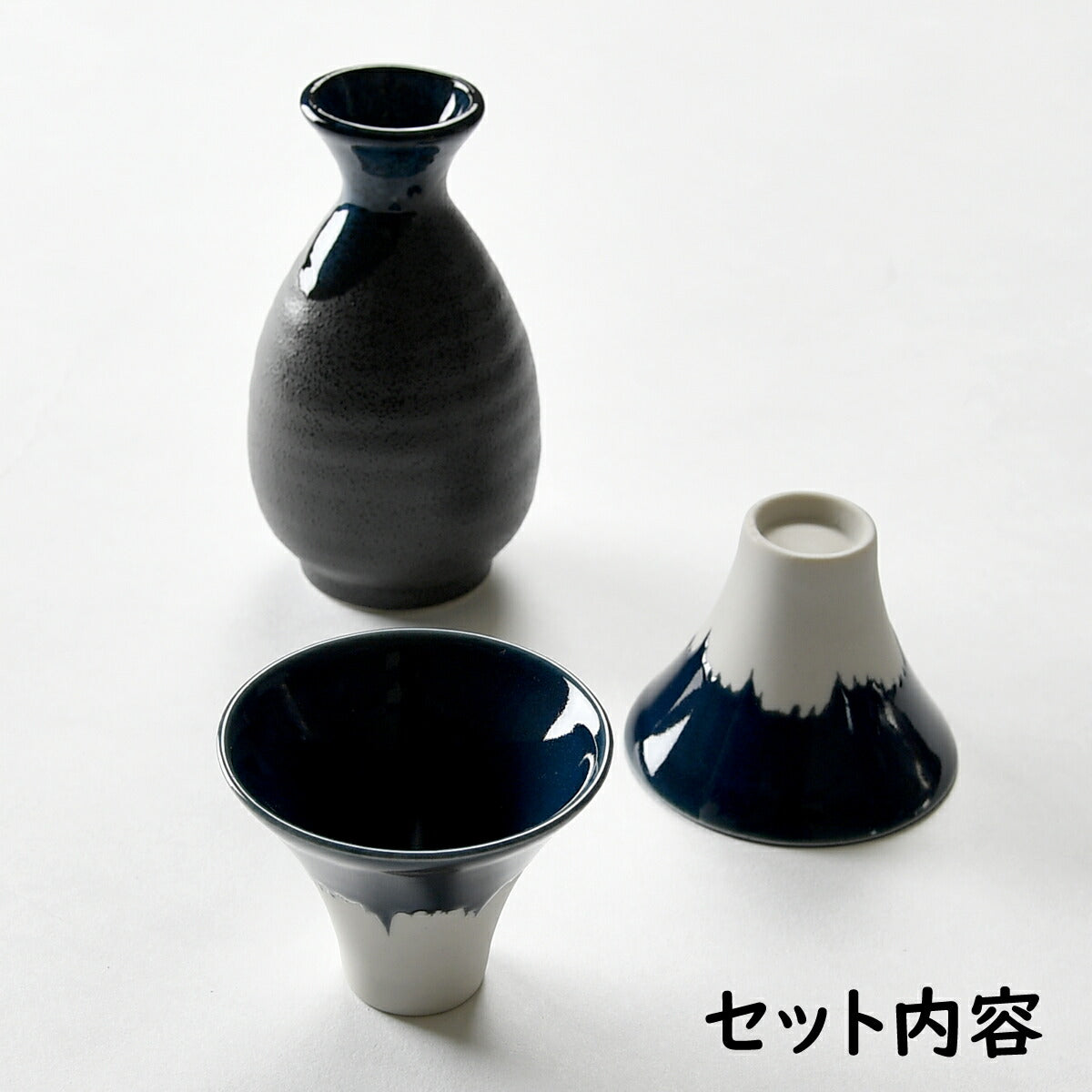 富士山柄が粋な酒器セット